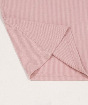 リボン付き刺繡リブロンT