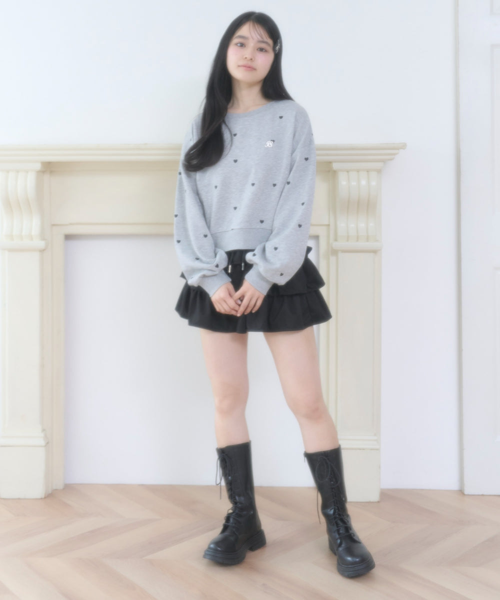 杢グレー モデル：160cm F着用