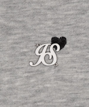 ハート総柄刺繡スウェット