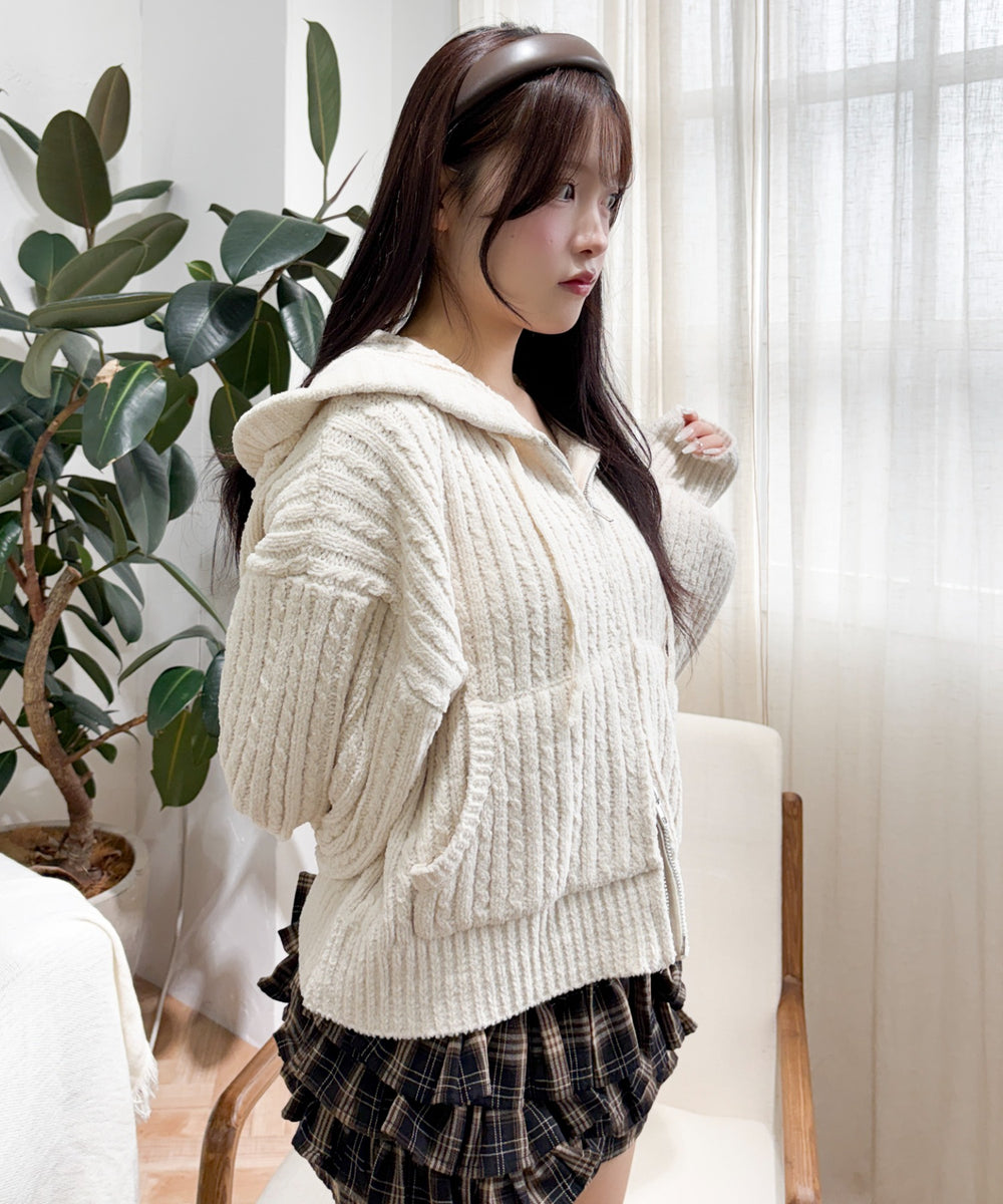 ホワイトアイボリー モデルアイボリー：155cm F着用