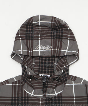 チェックロゴフードブルゾン