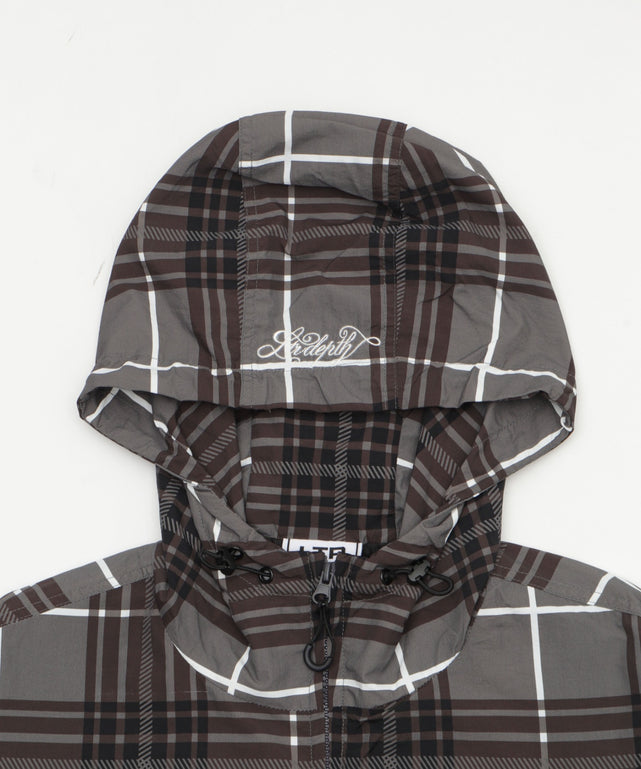 チェックロゴフードブルゾン