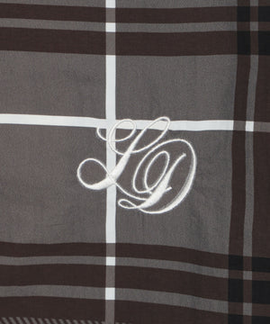 チェックロゴフードブルゾン