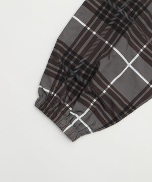 チェックロゴフードブルゾン