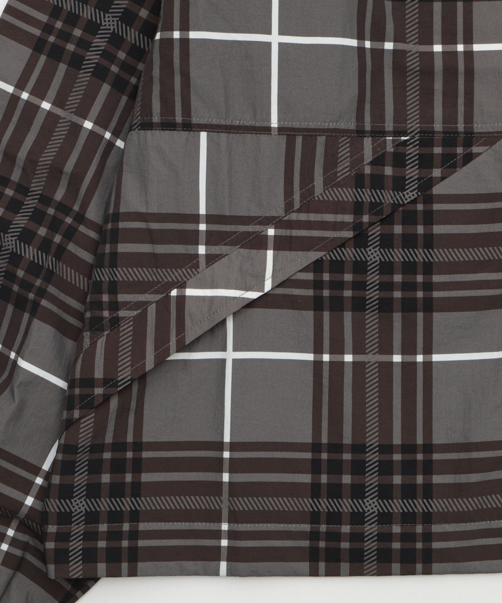 チェックロゴフードブルゾン