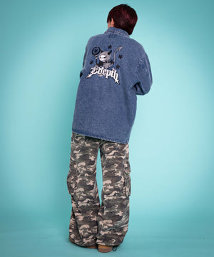 デニム中濃加工 モデル：175cm L着用