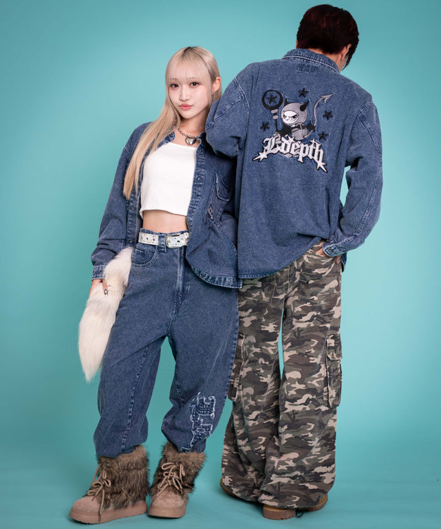 デニム中濃加工