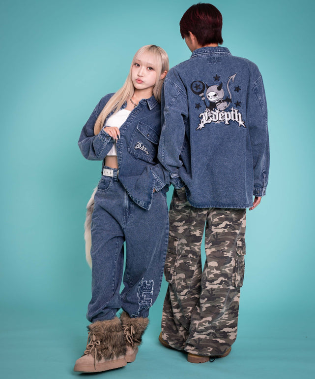 デニム中濃加工