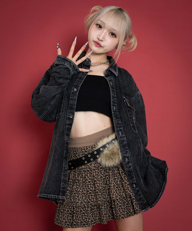 デニムブラックソノタ モデル：160cm L着用