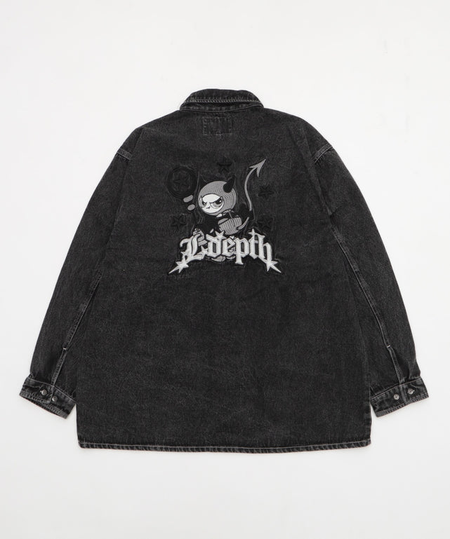 グラフィックデニムシャツ（LS）