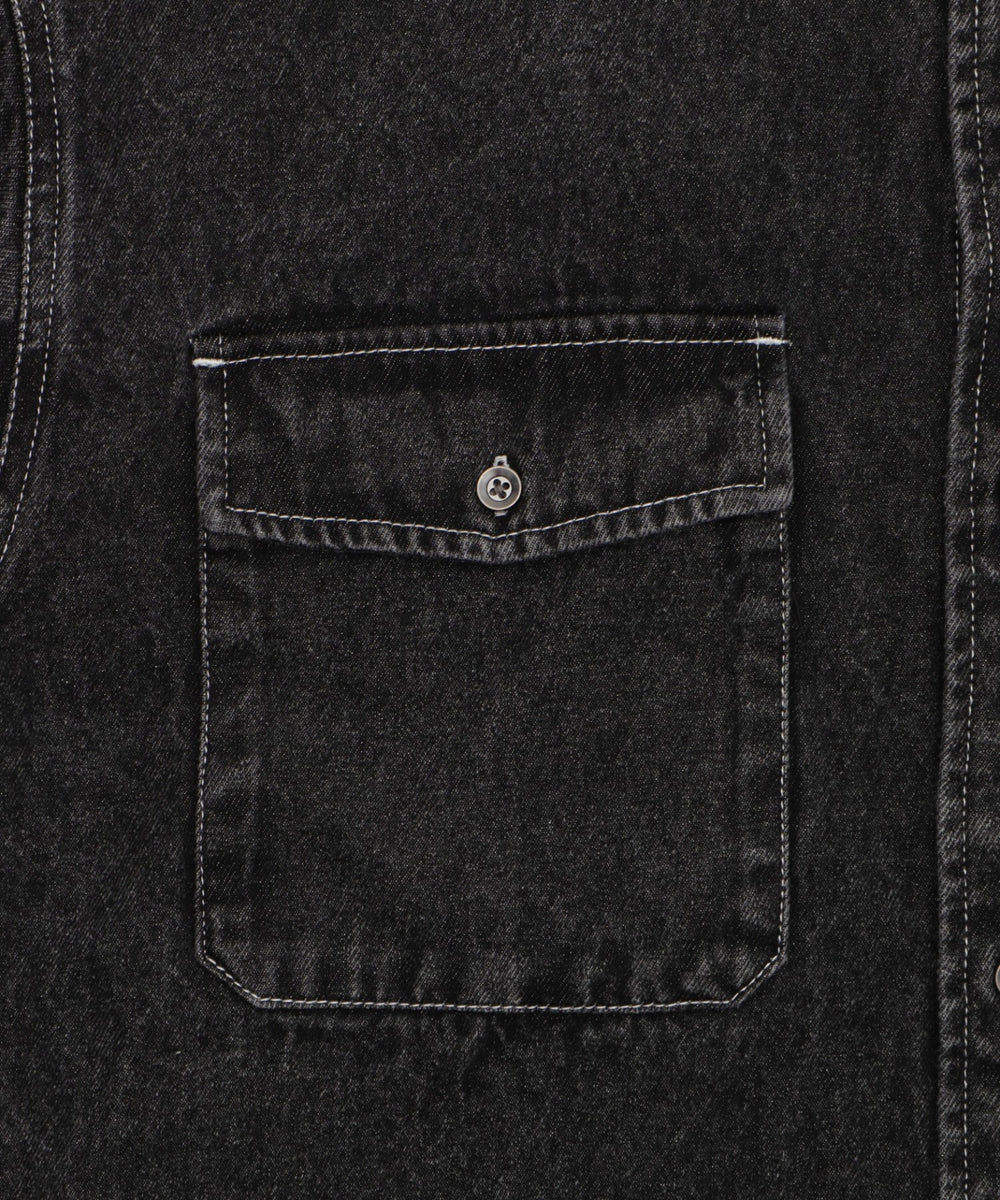 グラフィックデニムシャツ（LS）