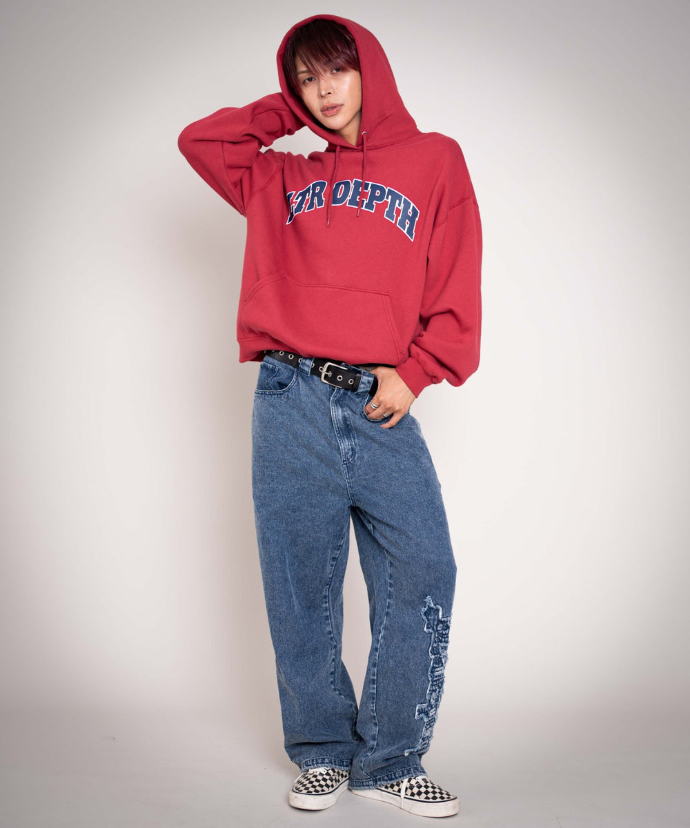 デニム中濃加工 モデル：175cm L着用