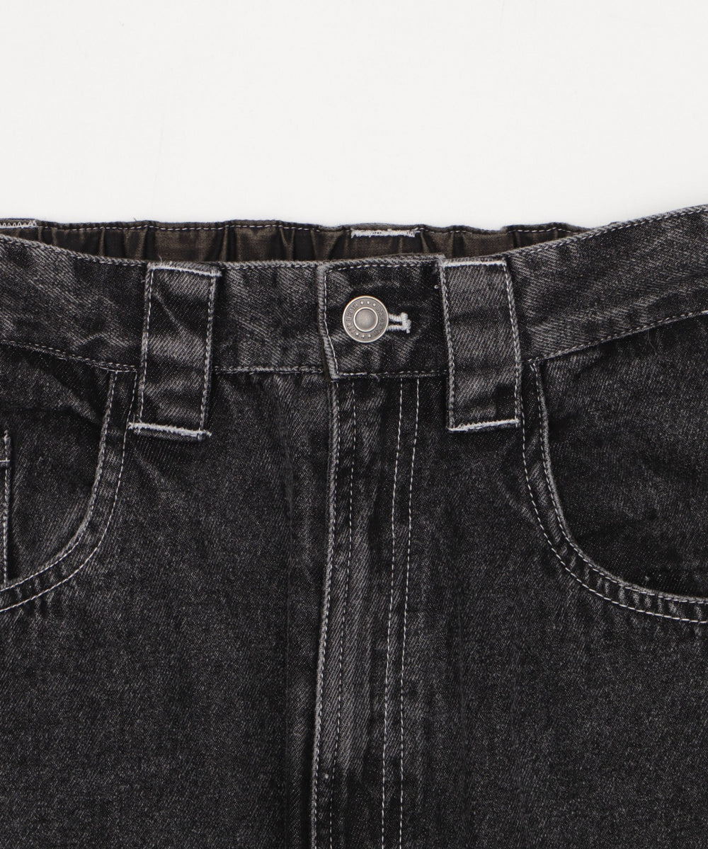 グラフィックデニムパンツ