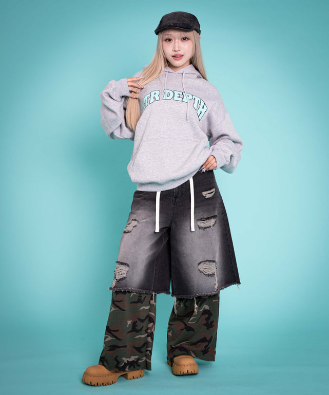 杢グレー モデル：160cm L着用