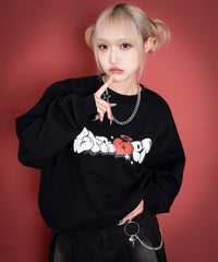 ハートモチーフプルオーバー