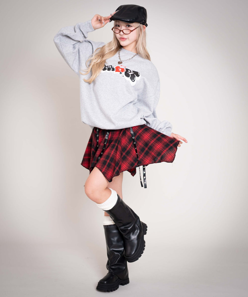 杢グレー モデル：160cm L着用