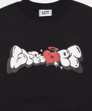 裏起毛ハートモチーフプルオーバー