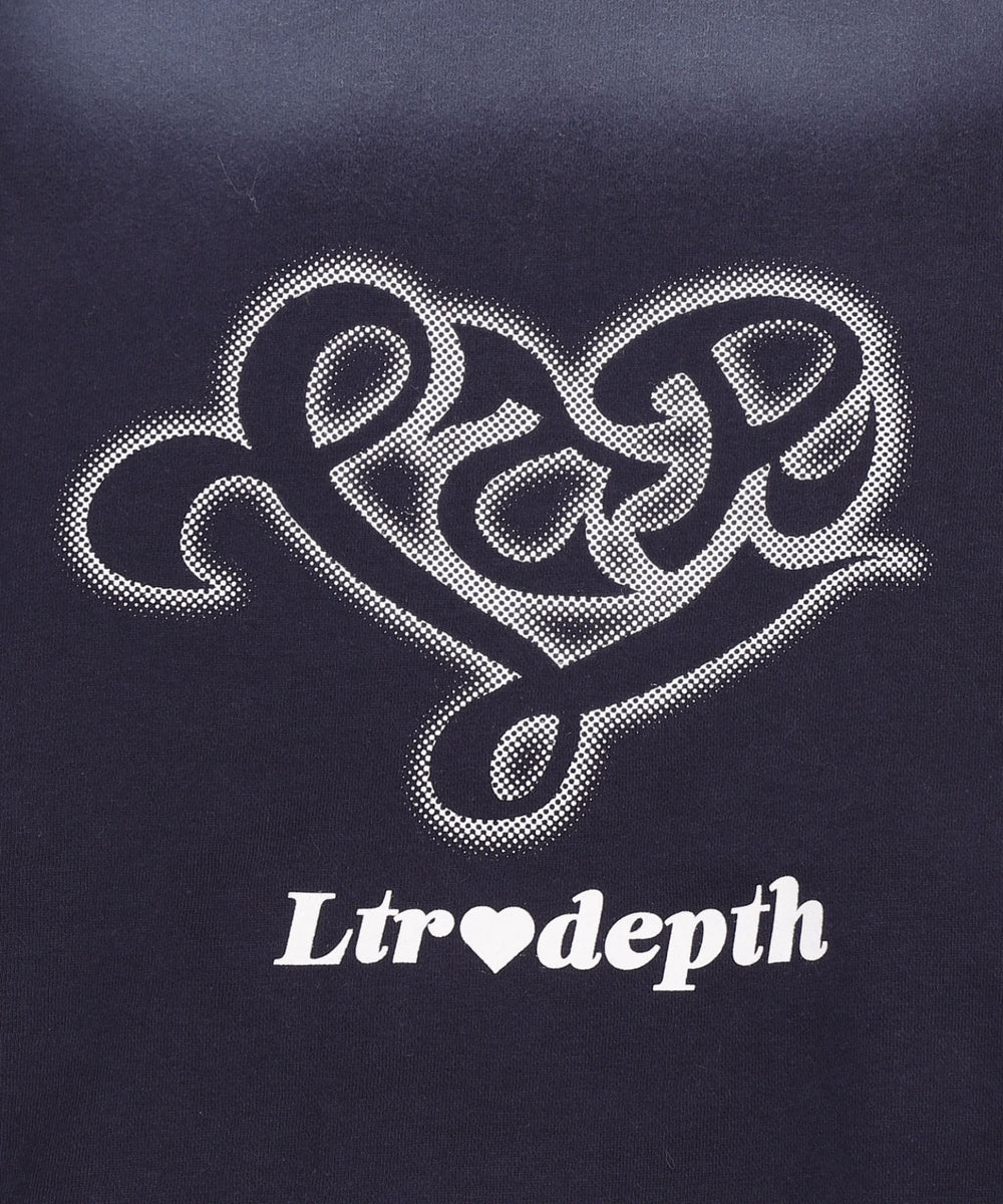 裏起毛ハートモチーフプルパーカー