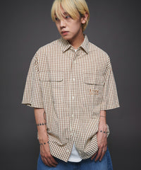 ベージュチェック１ / M