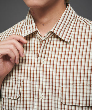 ミニマムチェックロゴシャツ（SS）