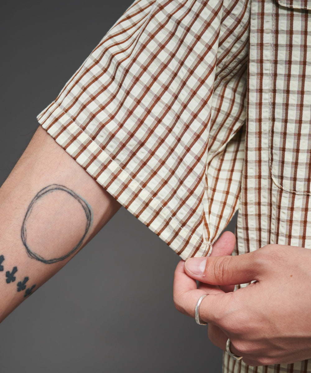 ミニマムチェックロゴシャツ（SS）