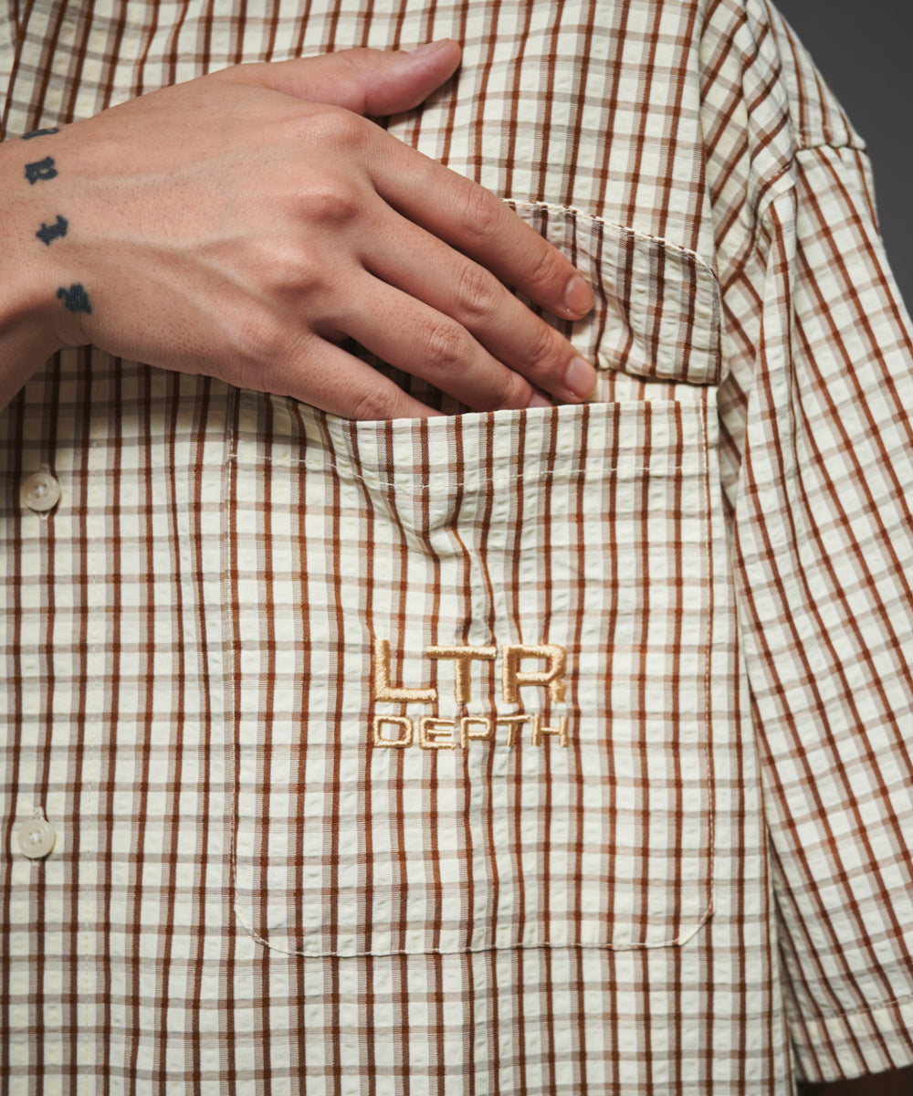 ミニマムチェックロゴシャツ（SS）