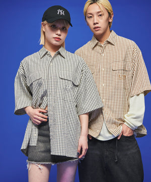 ホワイトチェック1 ベージュチェック1 