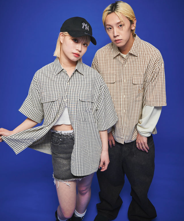 ホワイトチェック1 ベージュチェック1 