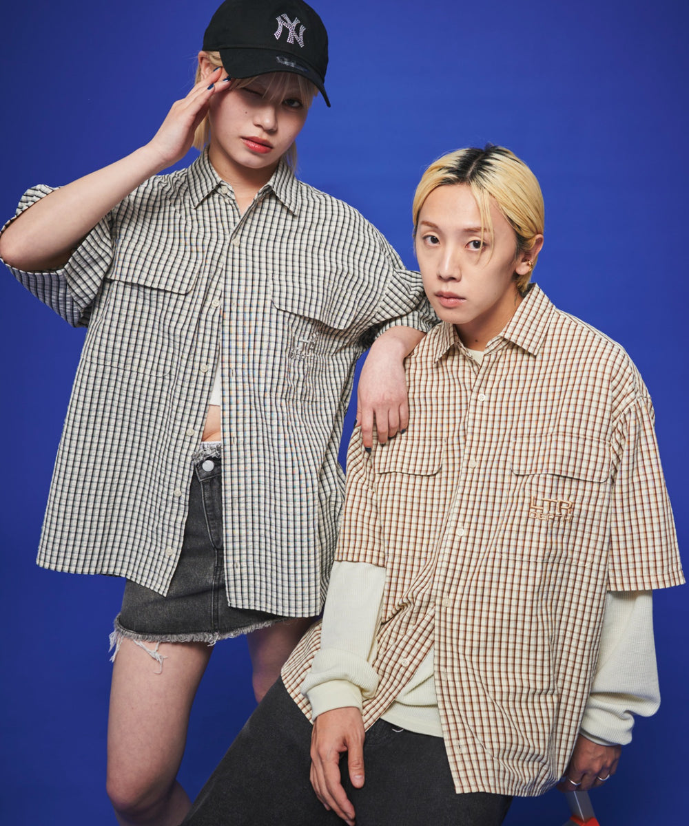 ホワイトチェック1 ベージュチェック1 