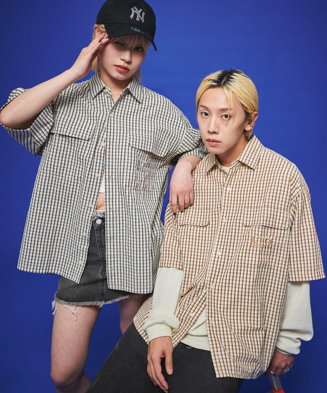 ホワイトチェック1 ベージュチェック1 