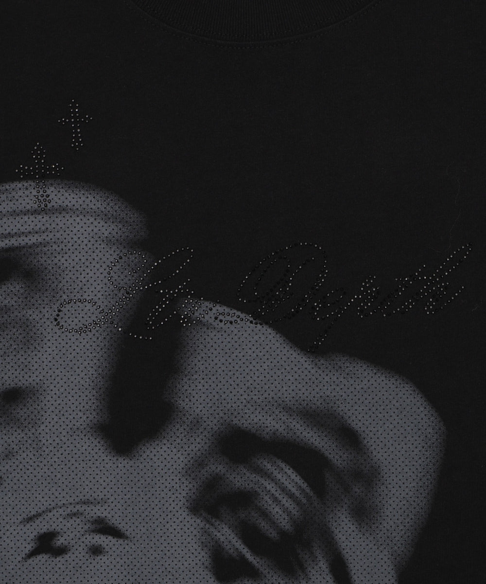 ラインストーングラフィックT（SS）