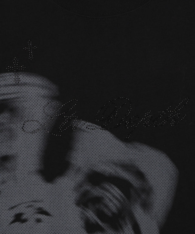 ラインストーングラフィックT（SS）