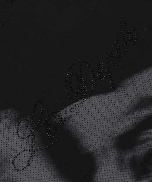 ラインストーングラフィックT（SS）