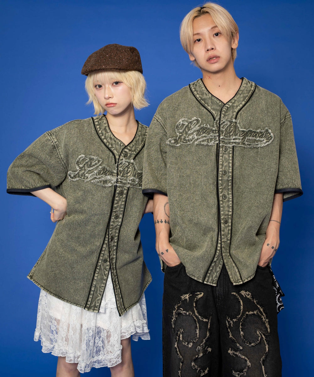 ベースボールデニムグラフィックシャツ（SS）