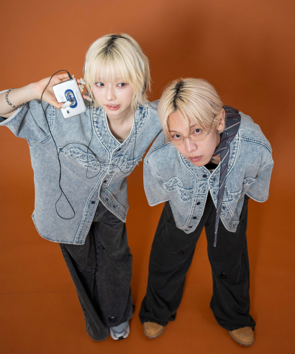 ベースボールデニムグラフィックシャツ（SS）