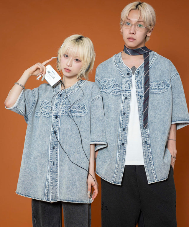 ベースボールデニムグラフィックシャツ（SS）