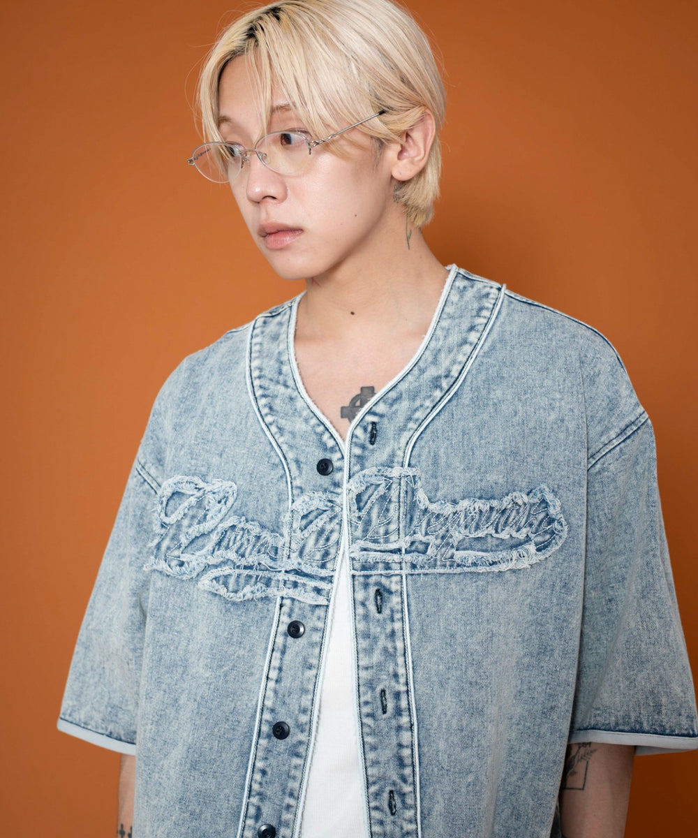 デニム淡加工　モデル:175cm L着用