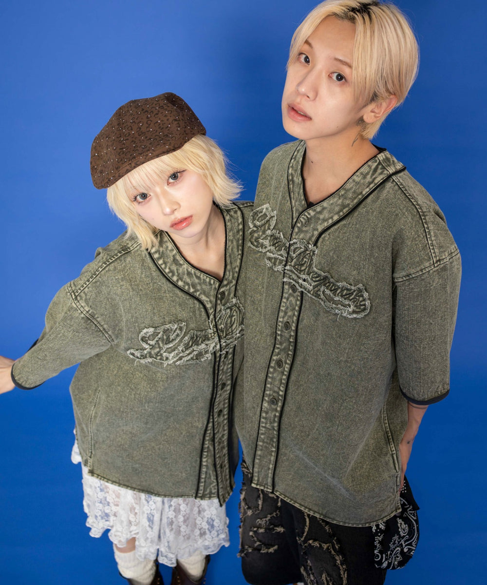 ベースボールデニムグラフィックシャツ（SS）