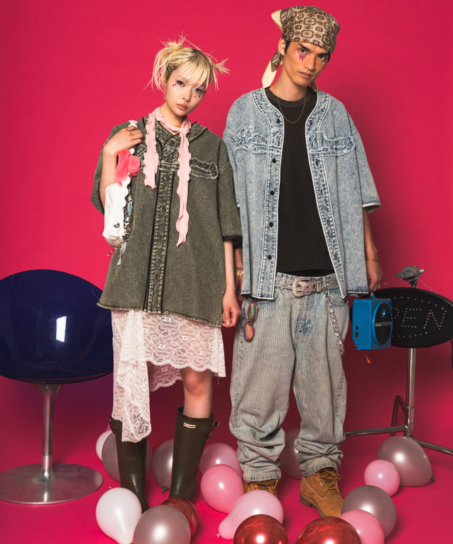 ベースボールデニムグラフィックシャツ（SS）