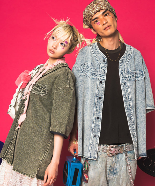 ベースボールデニムグラフィックシャツ（SS）