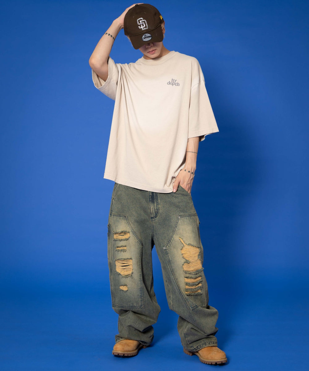 ベージュ　モデル:175cm L着用