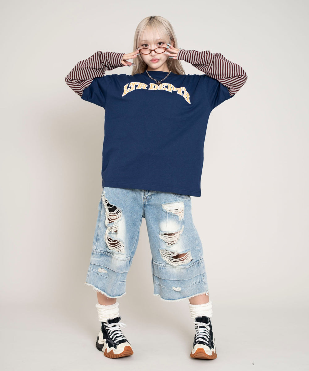 ネイビー モデル：160cm L着用