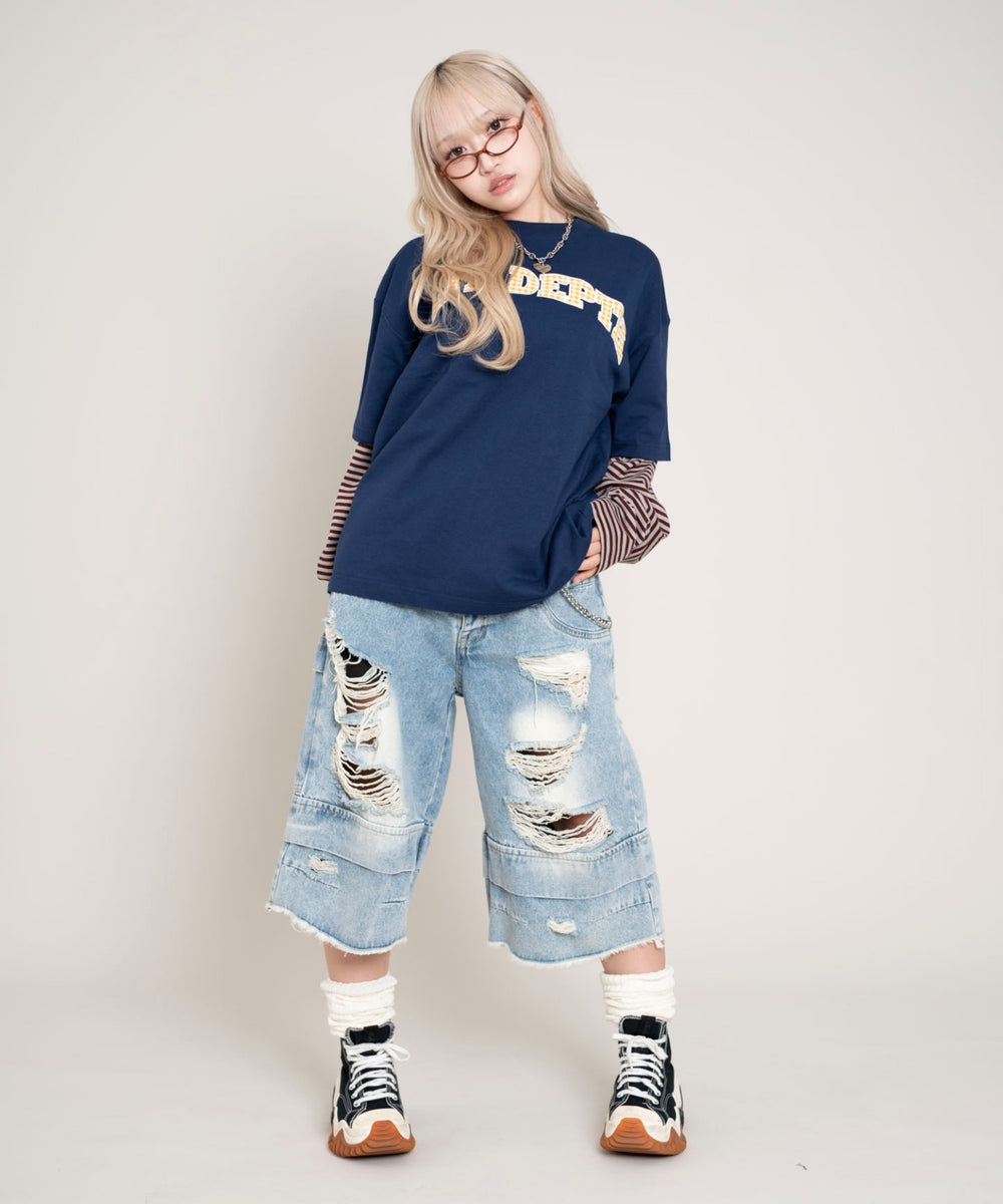 ネイビー モデル：160cm L着用