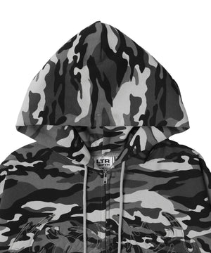 カモフラグラフィックZIPパーカー
