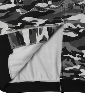 カモフラグラフィックZIPパーカー