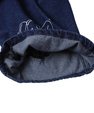 グラフィックデニムパンツ