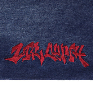 グラフィックデニムパンツ