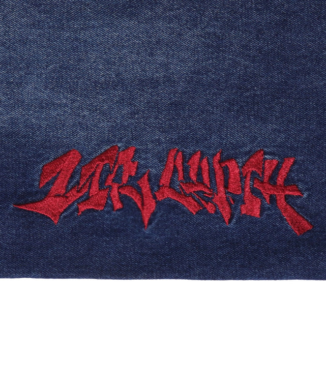 グラフィックデニムパンツ