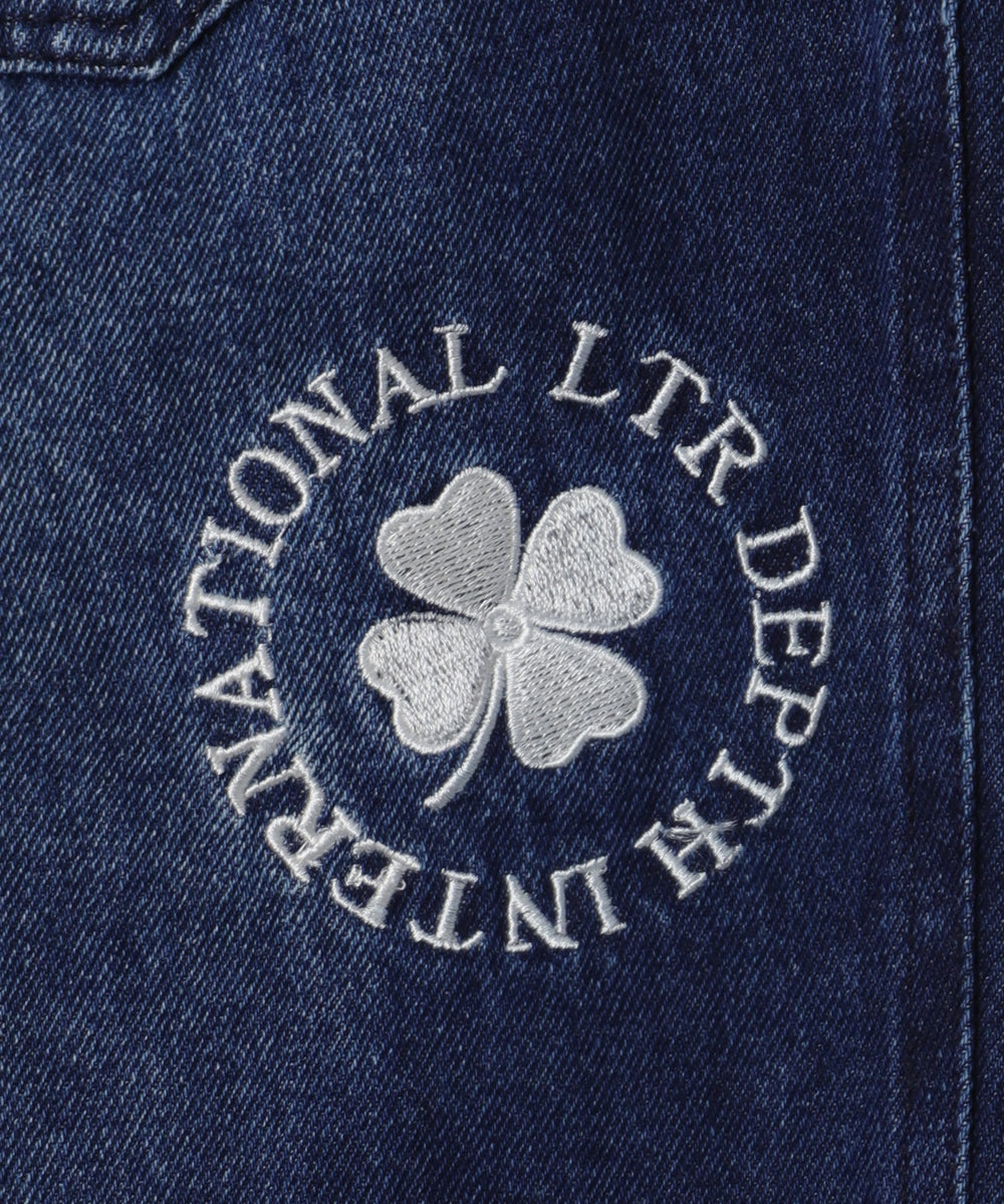 グラフィックデニムパンツ