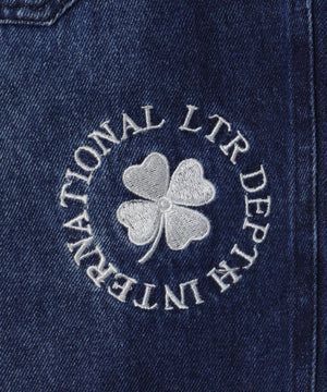 グラフィックデニムパンツ